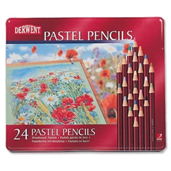Derwent Pastel Pencils Assorted Colours [Pack 24]